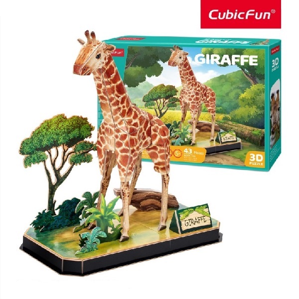 3D puzzle “Girafa”, 43 elemente..