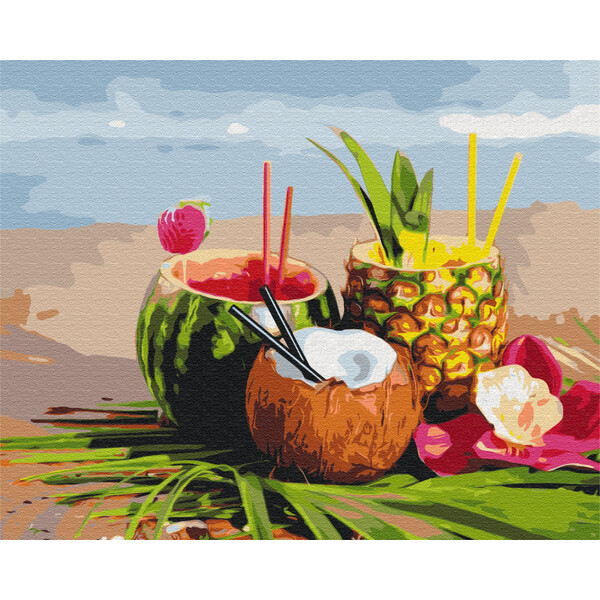 Pictură pe numere 40*50 cm (fără cutie)  – Cocktailuri de vară