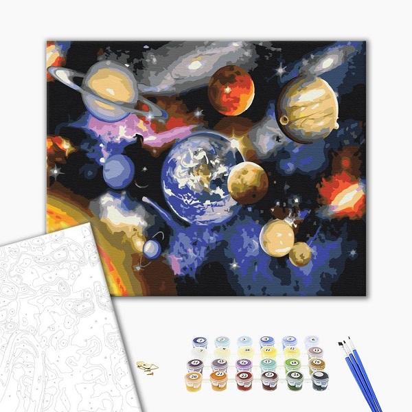 Pictură pe numere 40х50 сm (fără cutie) –  Parada planetelor