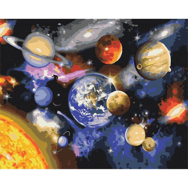 Pictură pe numere 40х50 сm (fără cutie) –  Parada planetelor