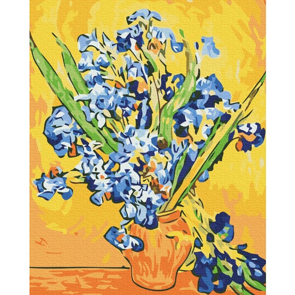 Pictură pe numere 40*50 сm (fără cutie)  – Iriși într-o vază. Vincent Van Gogh