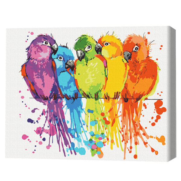 Cumpara  Creativitate/Logică - Pictură pe numere 40x50 cm (în cutie) - Papag..