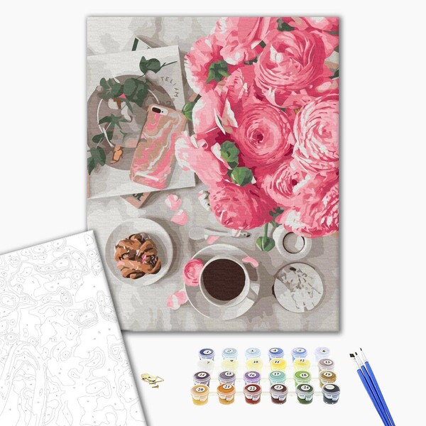 Pictură pe numere 40*50 cm (în cutie) - Natură statică modernă