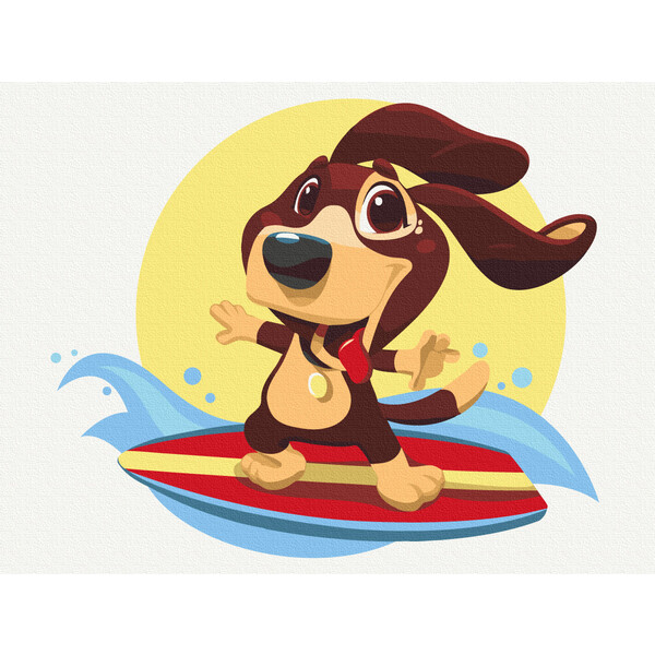 Pictură pe numere 30*40 сm (fără cutie) – Surferul Leo