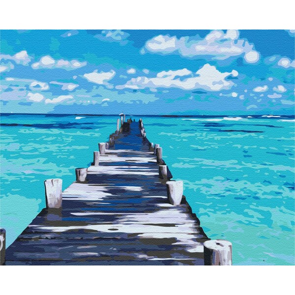 Pictură pe numere 40×50 cm (fără cutie) – Drum de azur