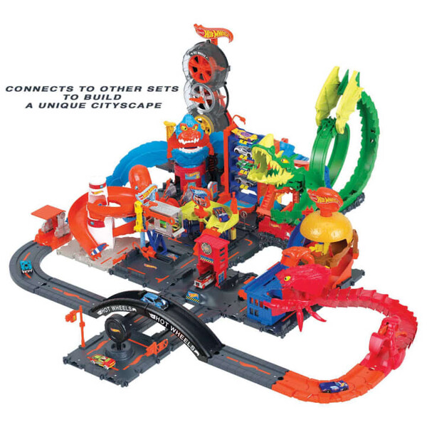 Hot Wheels Set de joc „Pistă urbană”, 10 elemente