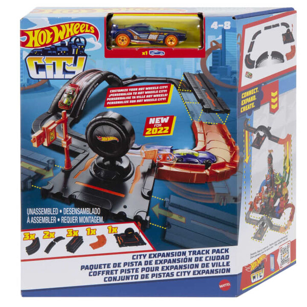 Hot Wheels Set de joc „Pistă urbană”, 10 elemente