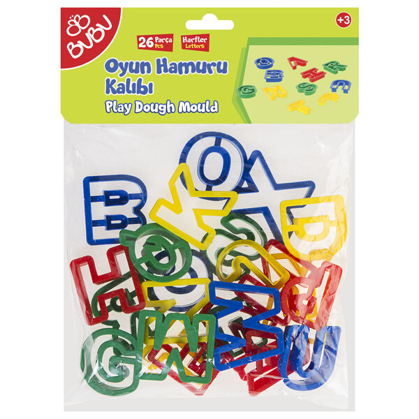 Cuttere litere pentru plastilină, 26 buc