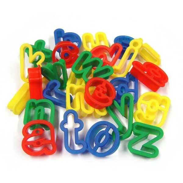 Cuttere litere pentru plastilină, 26 buc