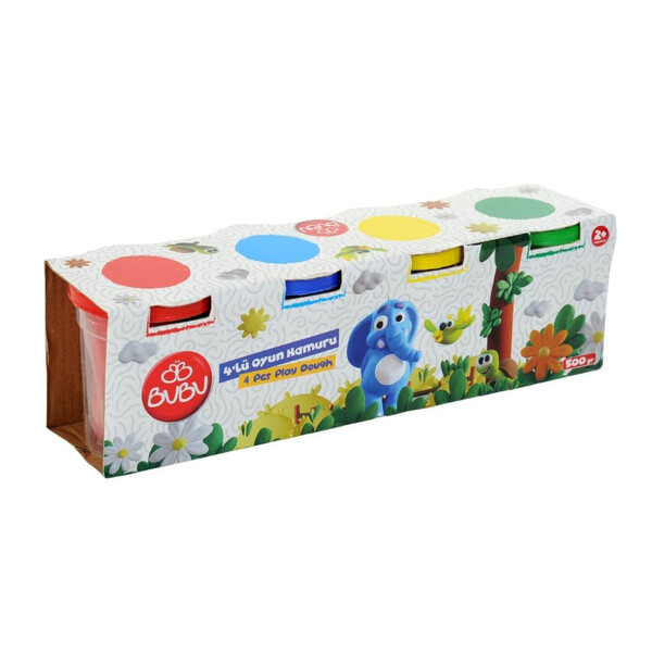 Plastilină de modelat în borcănele, 4 x 125 g
