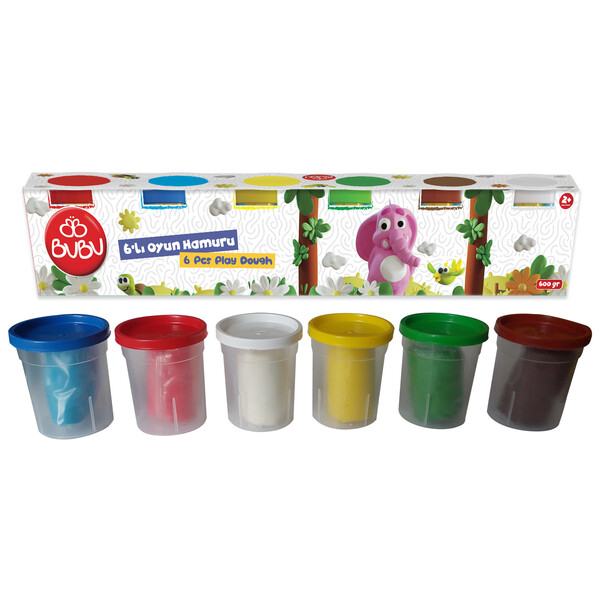 Plastilină de modelat PLAY DOUGH în borcănele, 6 x 100 g