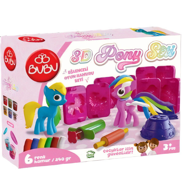 Set cu plastilină de modelat  PLAY DOUGH  “Micul meu ponei 3D”
