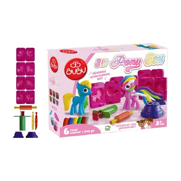Set cu plastilină de modelat  PLAY DOUGH  “Micul meu ponei 3D”