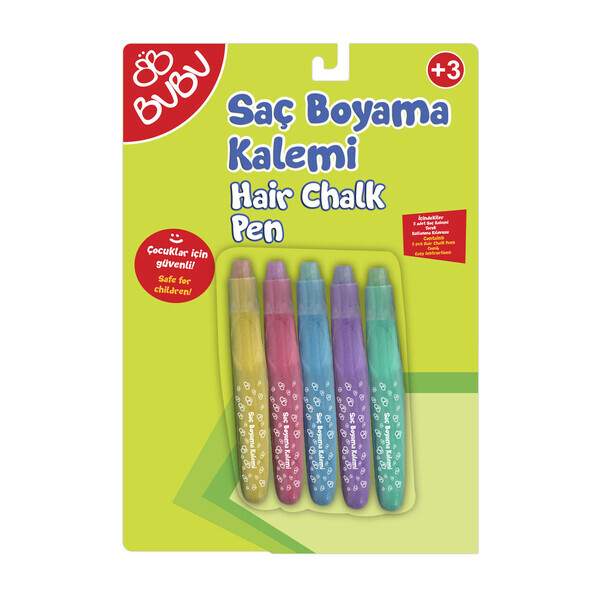 Set cretă color pentru păr, 5 nuanțe