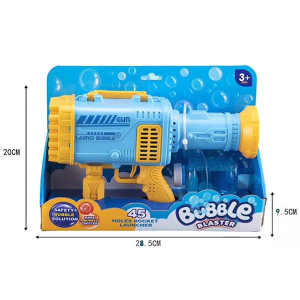 Suflantă cu bule „Pistol Bazooka cu 45 orificii”