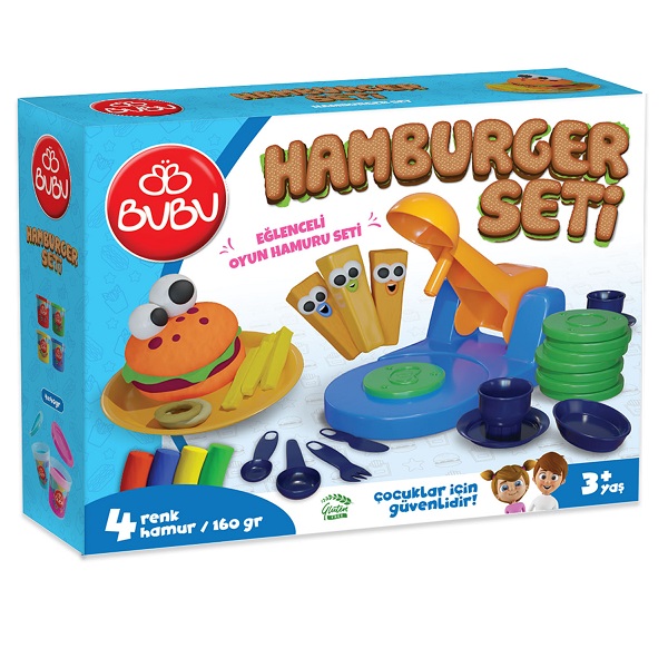 Set cu plastilină de modelat PLAY DOUGH “Gătim burgeri”