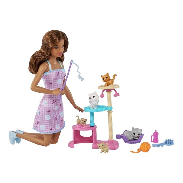 Set de joc Barbie „Jocul cu pisicul”