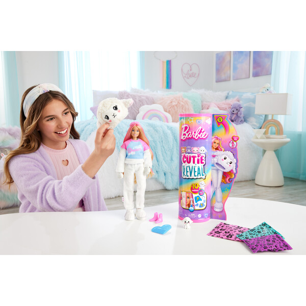 Кукла Barbie Cutie Reveal “Барби в плюшевом костюме ягнёнка”