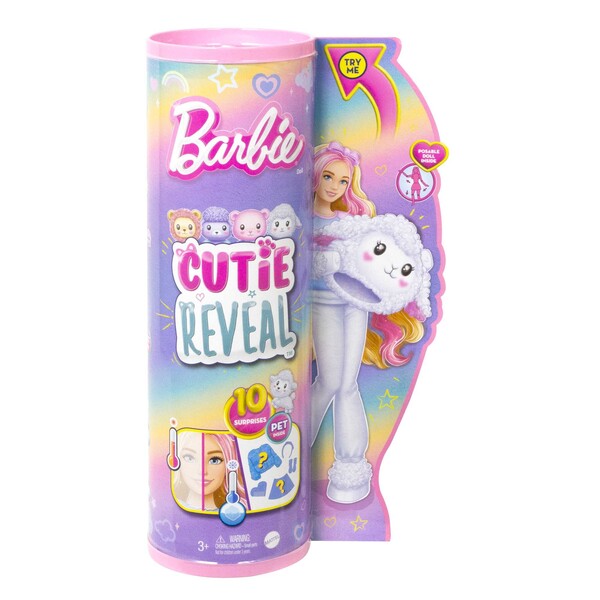 Кукла Barbie Cutie Reveal “Барби в плюшевом костюме ягнёнка”