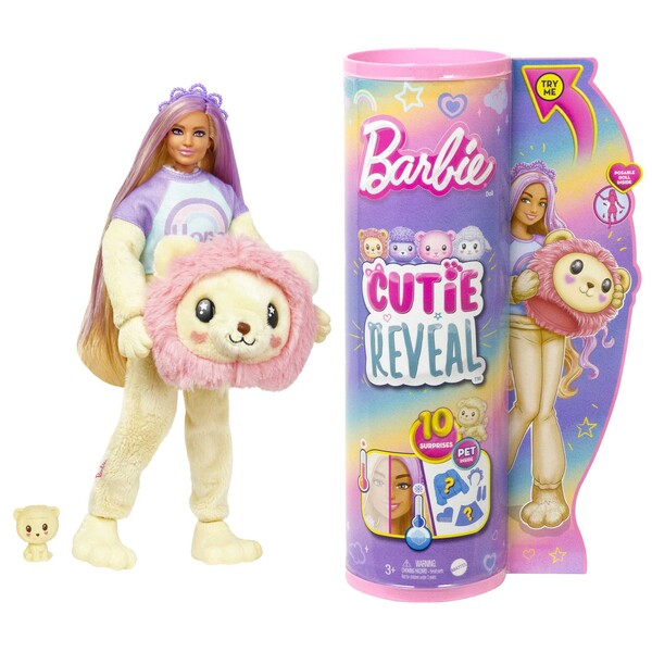 Papușa Barbie Cutie „„Barbie într-un costum de leu, de pluș””