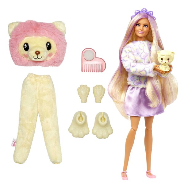 Papușa Barbie Cutie „„Barbie într-un costum de leu, de pluș””