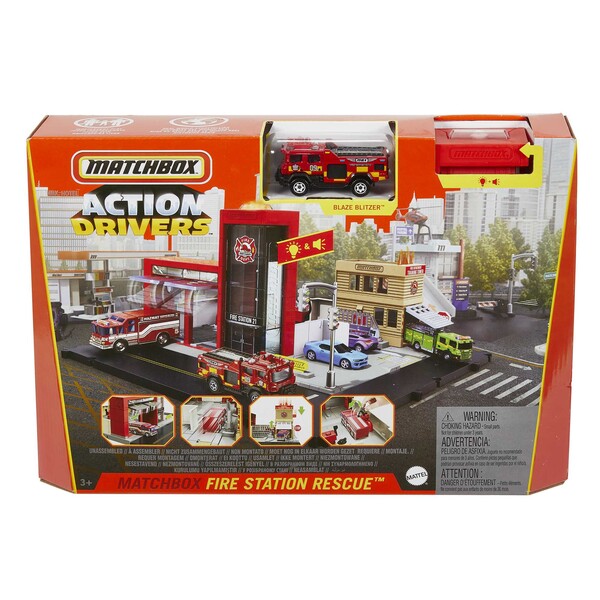 Hot Wheels Set “Stație de pompieri” Matchbox