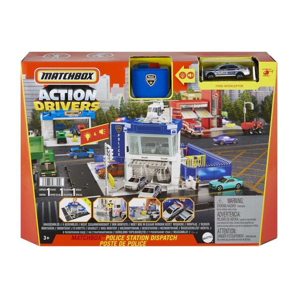 Hot Wheels Set “Dispecerat de poliție” Matchbox