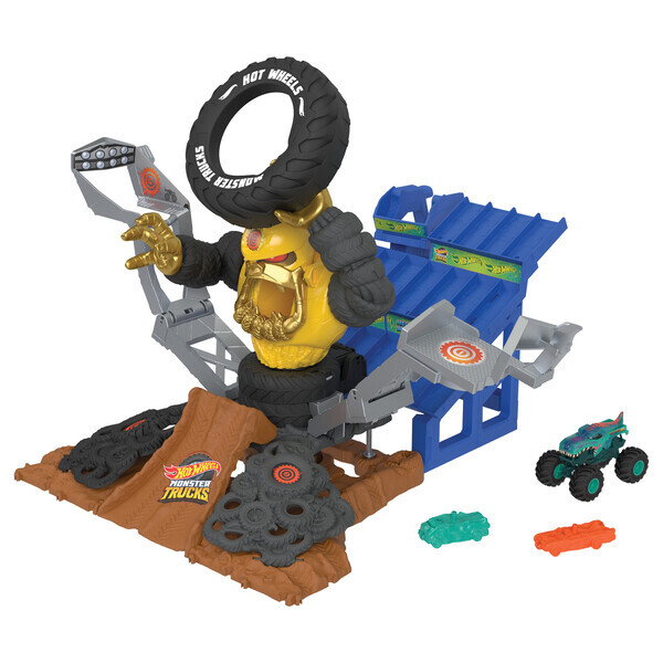 Hot Wheels Set de joc “Mega-Wrex versus Crushzilla