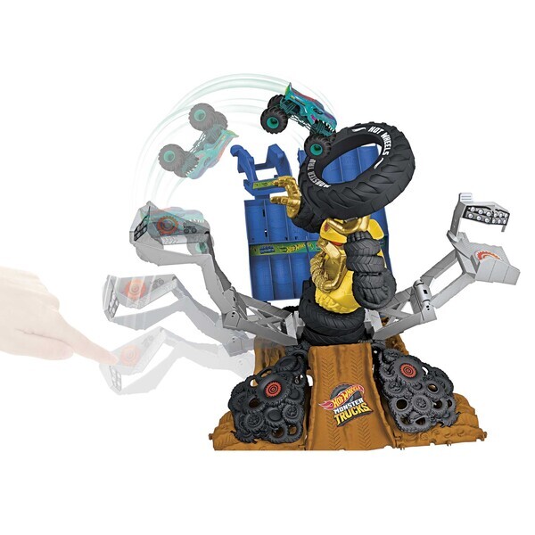 Hot Wheels Set de joc “Mega-Wrex versus Crushzilla