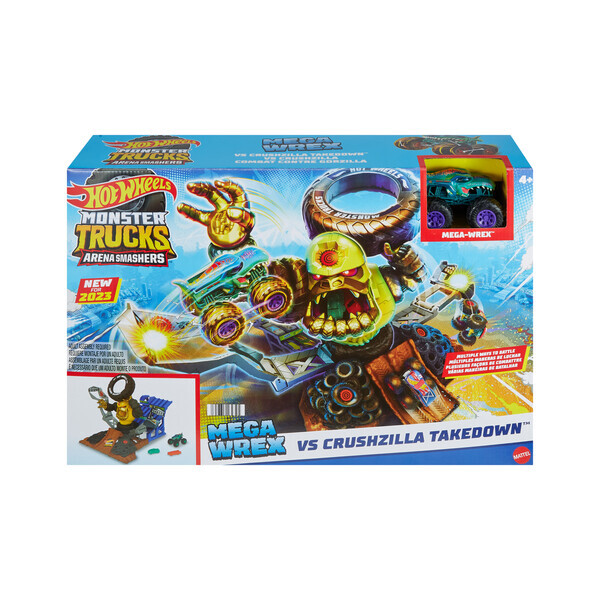 Hot Wheels Set de joc “Mega-Wrex versus Crushzilla