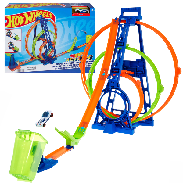 Cumpara  Jucarii pentru băieți - Hot Wheels Set de joc “Cursă cu trei circuite..