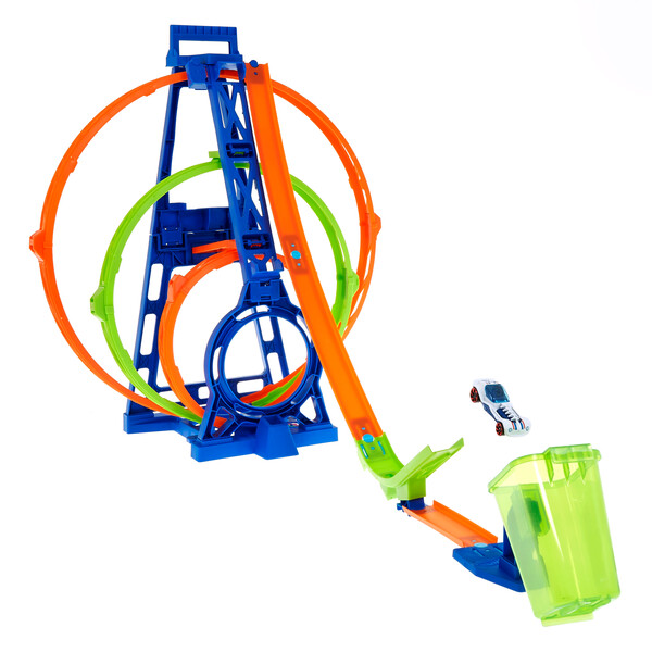 Hot Wheels Set de joc “Cursă cu trei circuite”