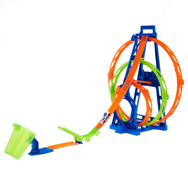Hot Wheels Set de joc “Cursă cu trei circuite”