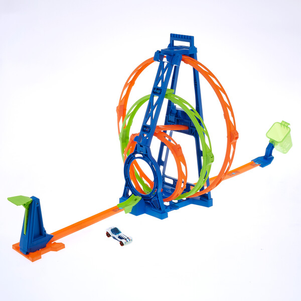Hot Wheels Set de joc “Cursă cu trei circuite”