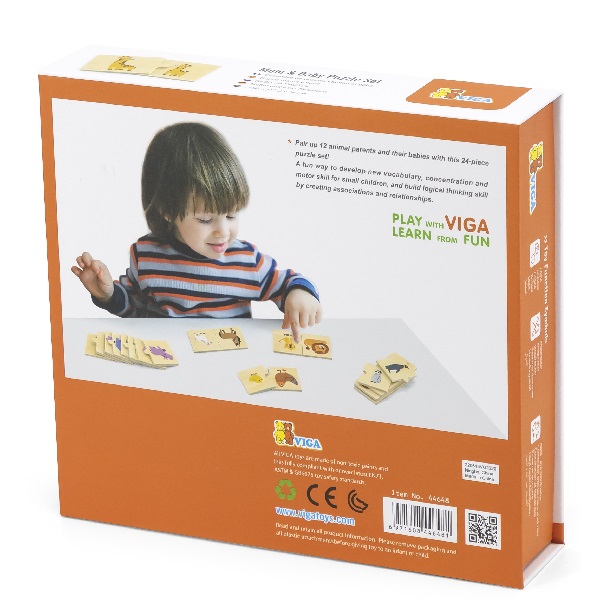 Joc logic de puzzle  „Mama și copilul” 24 elem.