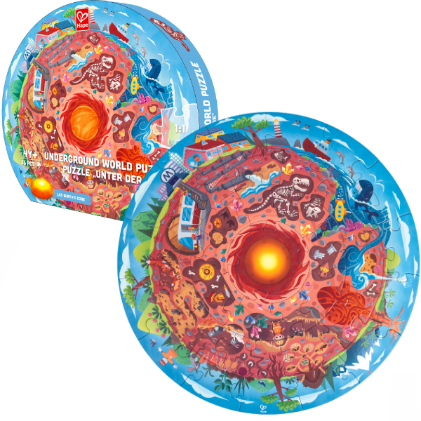 Puzzle rotund „Sub pămînt”, 36 elem.