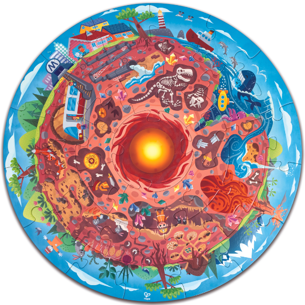 Puzzle rotund „Sub pămînt”, 36 elem.