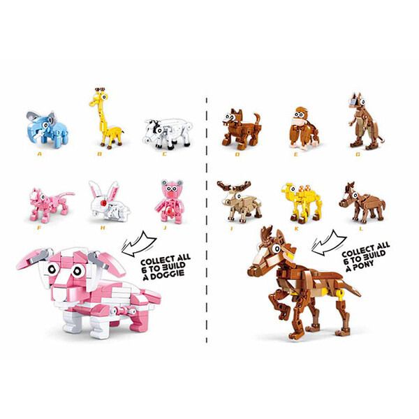 КОНСТРУКТОР QBRICKS EGG — Mammal