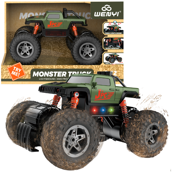 1:12 Monster Truck” cu inerție (lumină/sunet)..