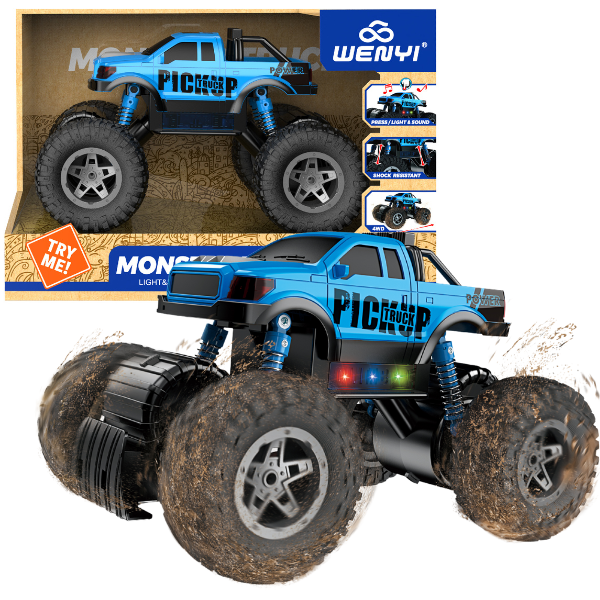 1:12 Monster Truck cu inerție (lumină/sunet)..