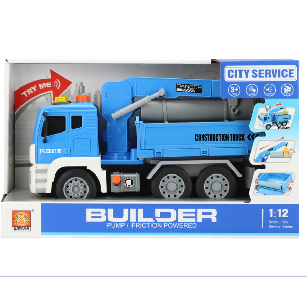 1:12 Camion cu inerție și pompă (lumină/sunet)