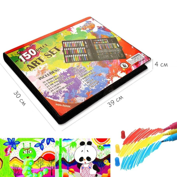 Set pentru desen și creație, 150 elemente