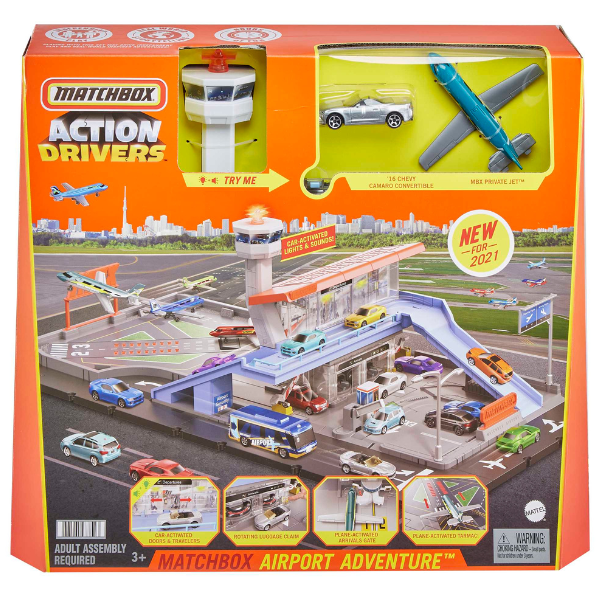 Hot Wheels Игровой набор “Приключение в аэропорту” Matchbox