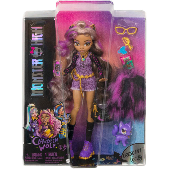 Set de joc Monster High “Clawdeen Wolf și Crescent”, cu accesorii