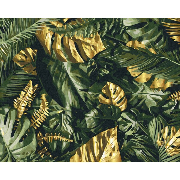 Pictură pe numere 40*50 cm (în cutie) – Frunze de palmier