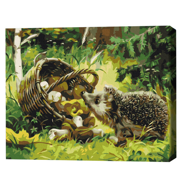 Cumpara  Picturi prin numere - Pictură pe numere 40*50 cm (în cutie) – Arici..