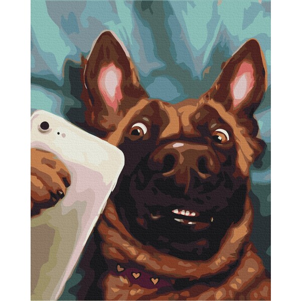 Pictură pe numere 40*50 cm (în cutie) – Selfie Charlie