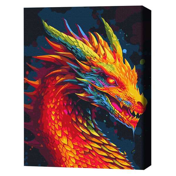 Cumpara  Creativitate/Logică - Pictură pe numere 40*50 сm (în cutie) – Drago..