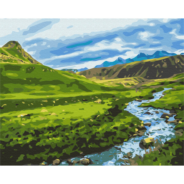 Картина по номерам 40*50 см (в упаковке) – Альпийский луг