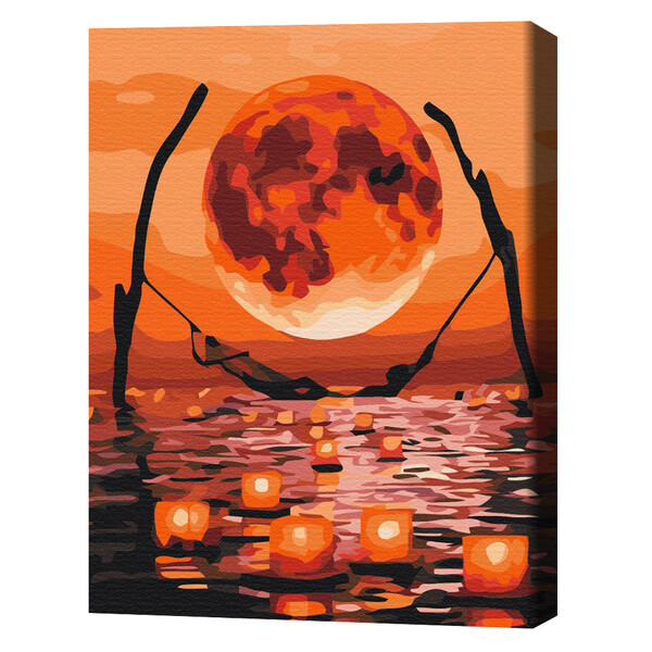 Cumpara  Creativitate/Logică - Pictură pe numere 40*50 сm (în cutie) – Luna ..